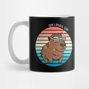 Ok I Pull Up Capybara Meme Sunset Mug